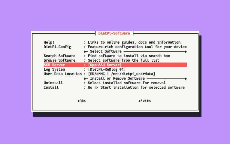 dietpi-ssh-server